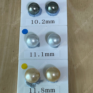 남양 진주 귀걸이 3종 판매합니다.(골드,타히티 흑진주,실버)