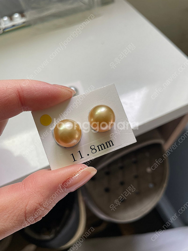 남양 진주 귀걸이 3종 판매합니다.(골드,타히티 흑진주,실버)--9