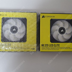 커세어 ML120 LED ELITE BLACK (WHITE) 케이스팬 2개 묶음 쿨링팬 120mm