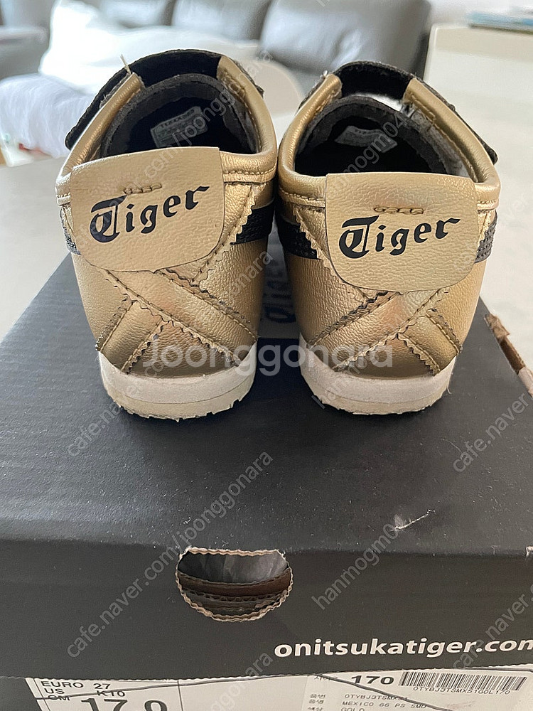 오니츠카타이거 멕시코 66 골드색상 170--4