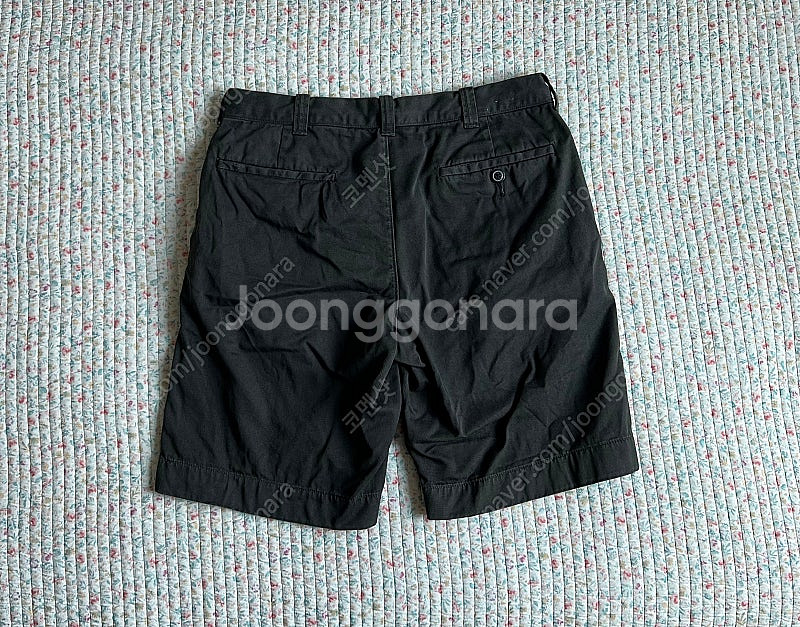 제이크루 J crew 가먼트다이 블랙 치노 쇼츠 반바지...--2