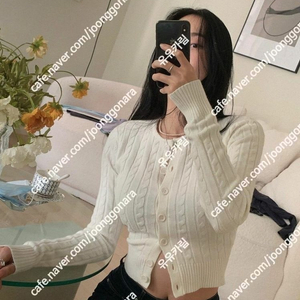 페일제이드 트위스트 가디건 22FW 아이보리, 페일제이드 니트 가디건