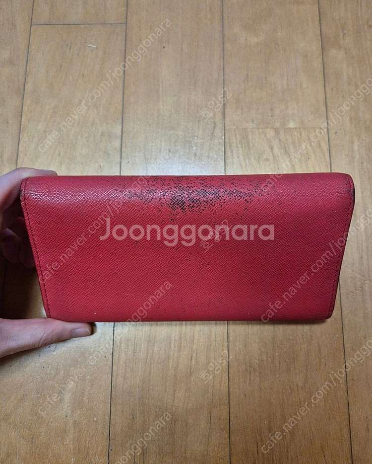 닥스 장지갑 레드--1