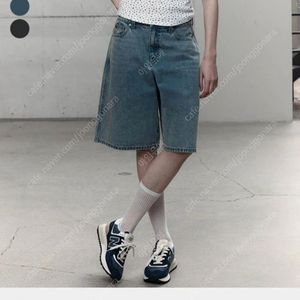 새상품) 게스 버뮤다 팬츠 데님 청바지 진 여성 버뮤다