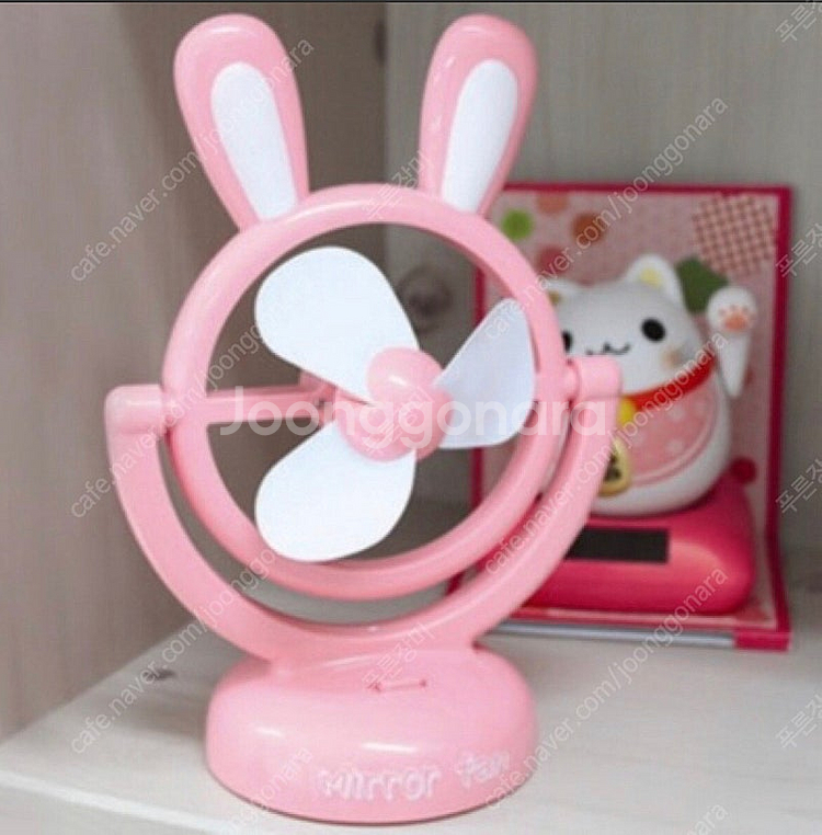미개봉# 토끼 USB 핑크 선풍기--0