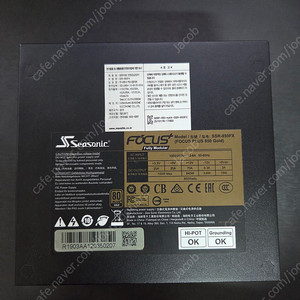 시소닉 포커스 골드 850 Seasonic Focus Plus 850 gold (SSR-850FX)