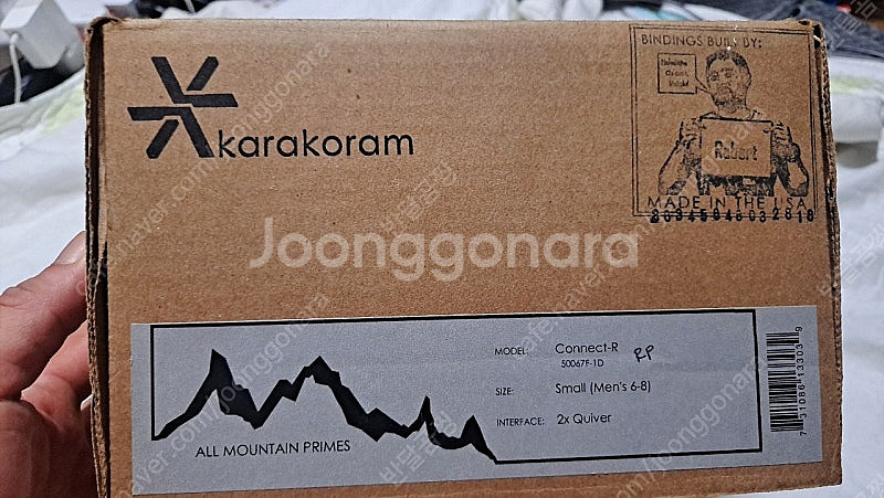 카라코람 커넥트R 한정판 카본하이백 바인딩 판매합니다.--0