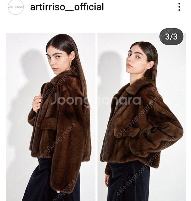 ARTIRRISO 아르티리소 모피 자켓.밍크자켓--0