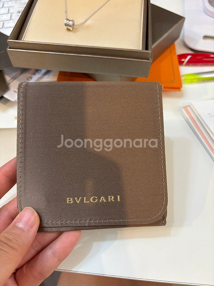 불가리 정품 목걸이 휴대용 파우치 판매--1