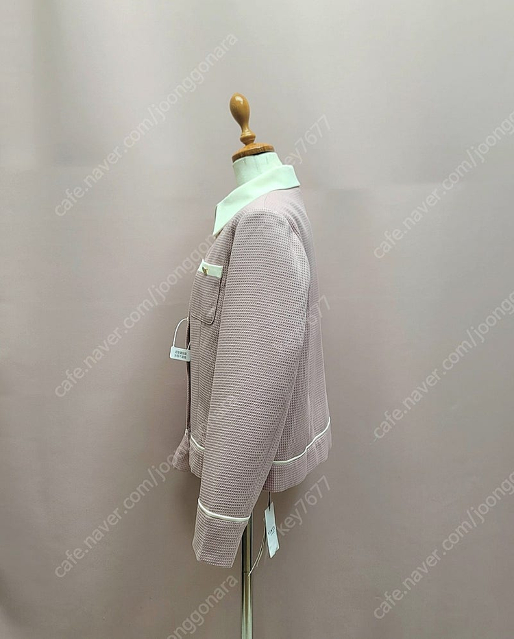 (새상품) VIMLY 핑크 배색 자켓--7