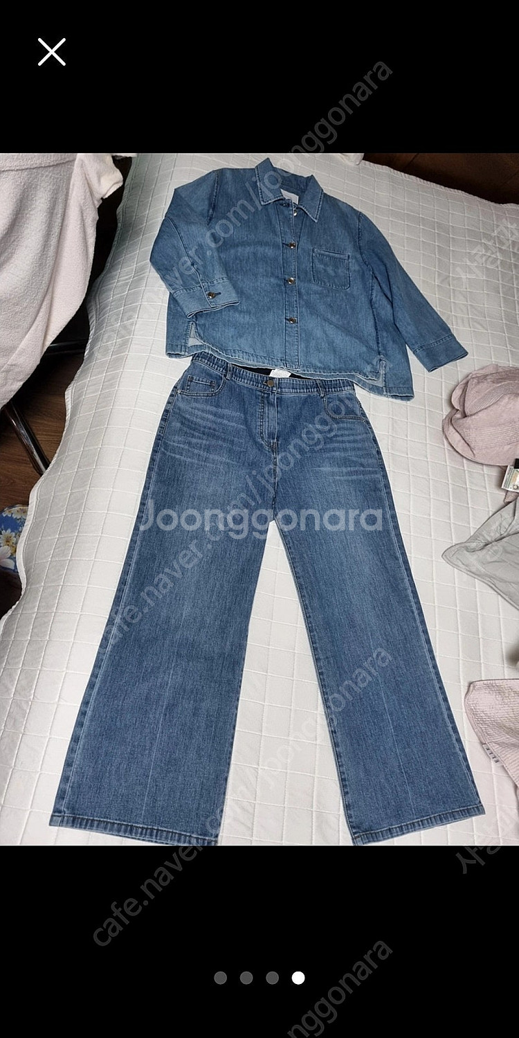 디루치아노 데님통바지 77~88--1