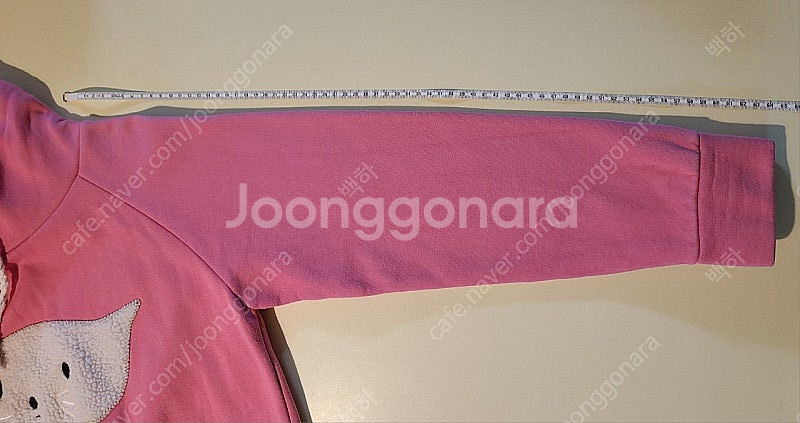분홍 핑크 귀여운 고양이 여성 후드 티 (두꺼운 재질)--2