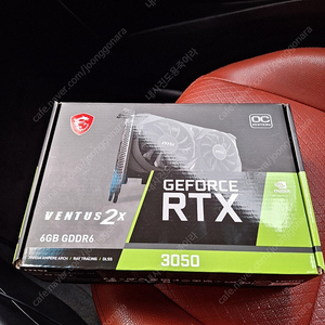 MSI GeForce RTX 3050 VENTUS 2X 6GB GDDR6 OC Edition 그래픽 카드입니다 새 제품이고 박스 포함입니다 미개봉 그래픽카드 입니다
