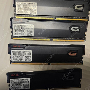 GEIL DDR4 8gb x4 32gb 판매합니다 CL18 3600