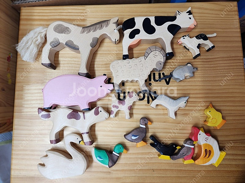 키즈에이원 애니멀아띠 1, 2 풀세트 아가월드 노아의 방주(매트, 원목보관상자, 매칭카드 다 포함)--4