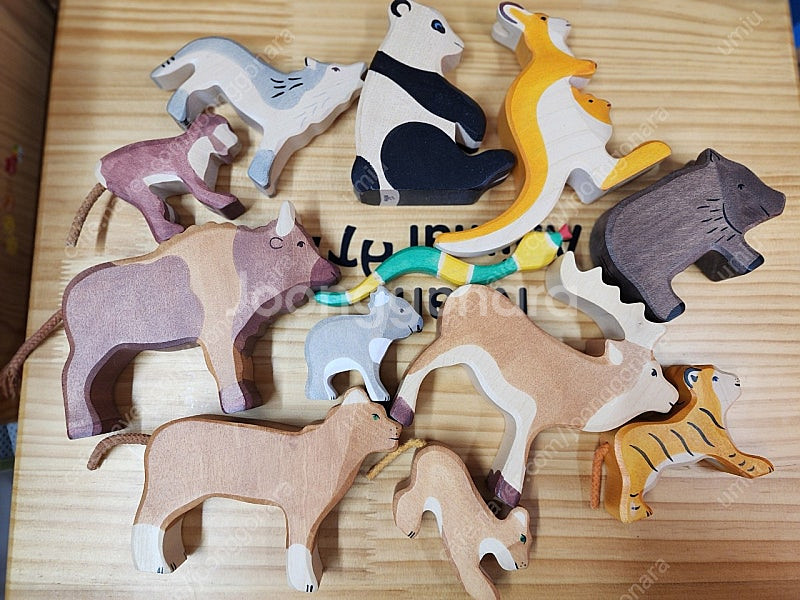 키즈에이원 애니멀아띠 1, 2 풀세트 아가월드 노아의 방주(매트, 원목보관상자, 매칭카드 다 포함)--7