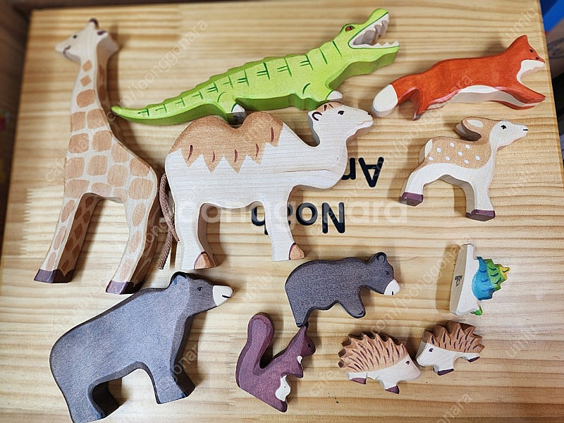 키즈에이원 애니멀아띠 1, 2 풀세트 아가월드 노아의 방주(매트, 원목보관상자, 매칭카드 다 포함)--9