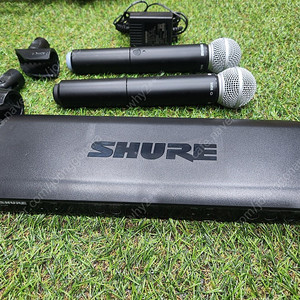 SHURE 슈어 BLX288/SM58 듀얼채널 무선 핸드마이크 송수신기 시스템 BLX288K/SM58