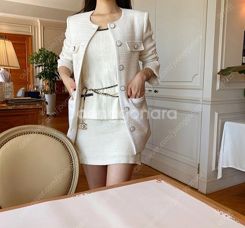 더로랑 japan fabric 트위드자켓(새상품S)--1