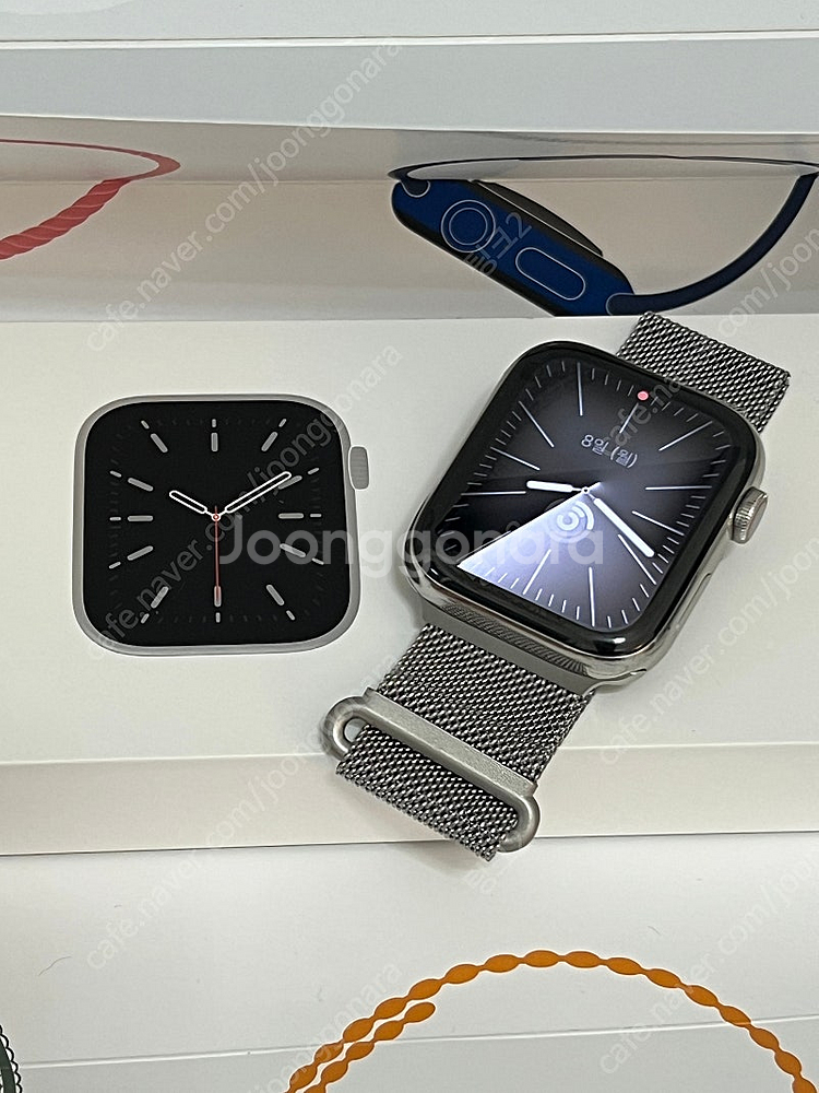 애플워치6 44mm 스테인리스 A급 84% 풀박스 스트...--0