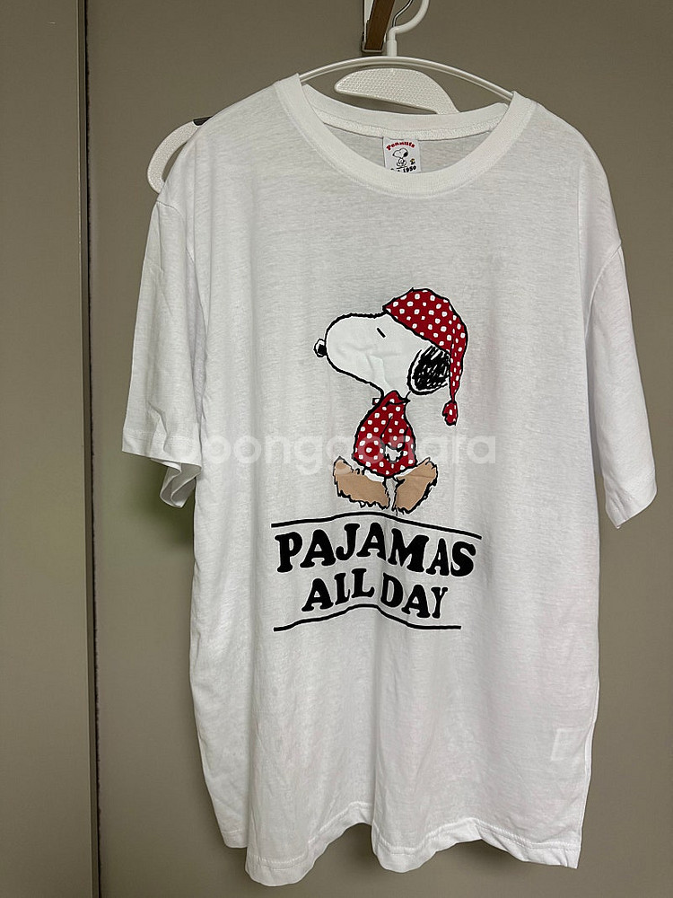 스누피 정품라이센스 반팔티 오버핏티셔츠--2