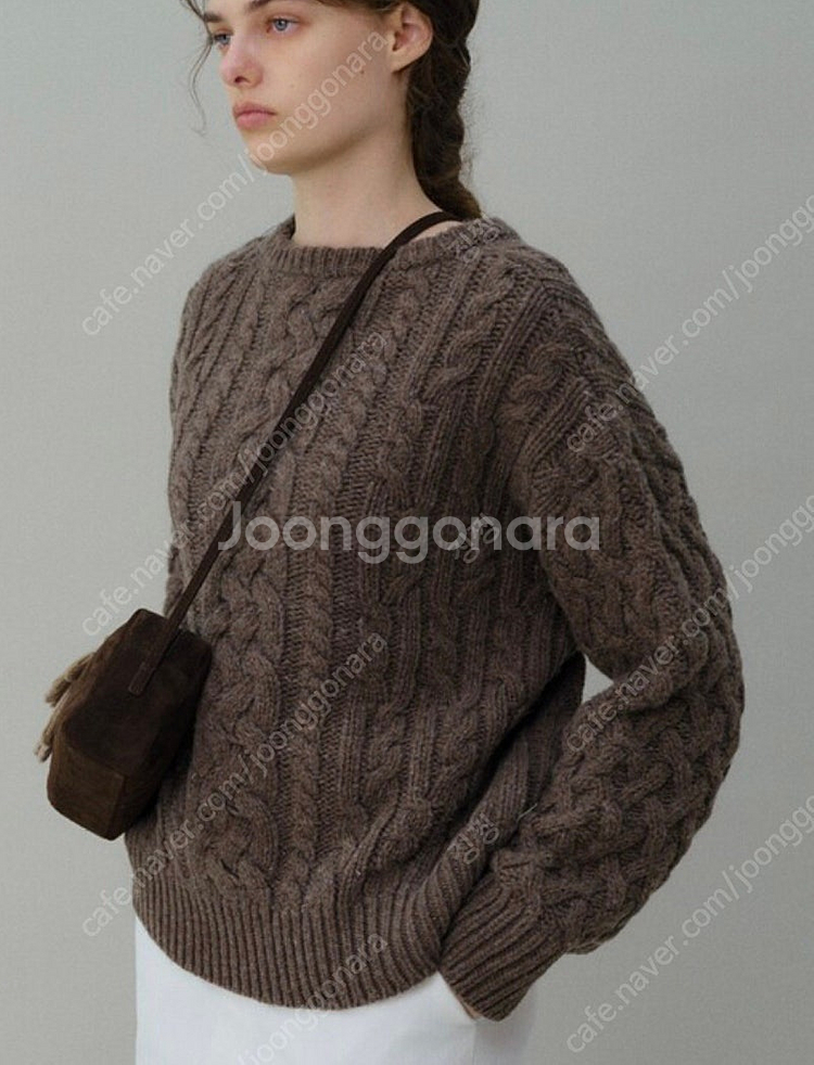 아우브아워 니트 (scot cable sweater)--2