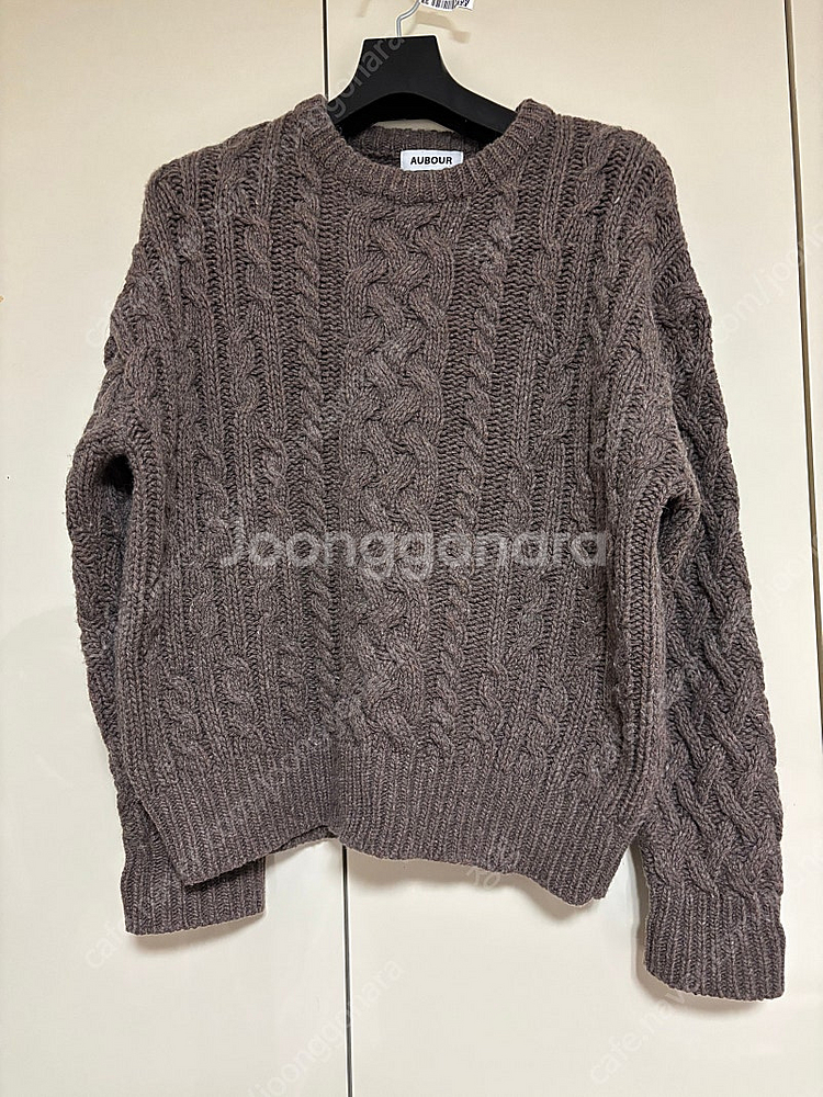 아우브아워 니트 (scot cable sweater)--3