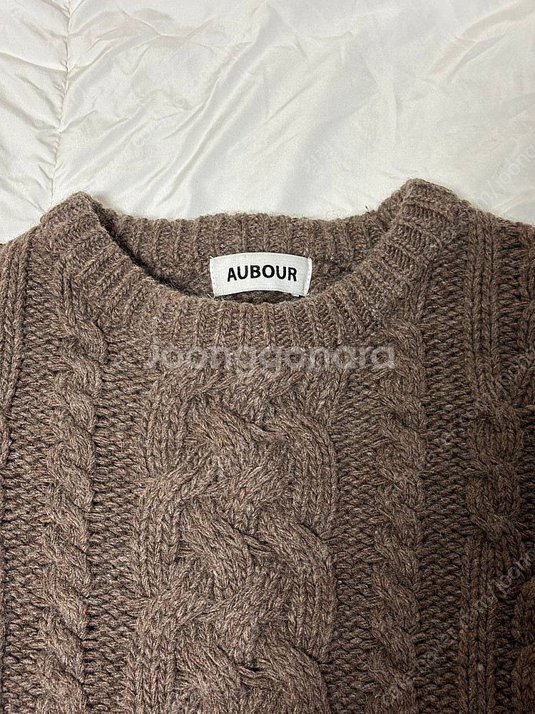 아우브아워 니트 (scot cable sweater)--5