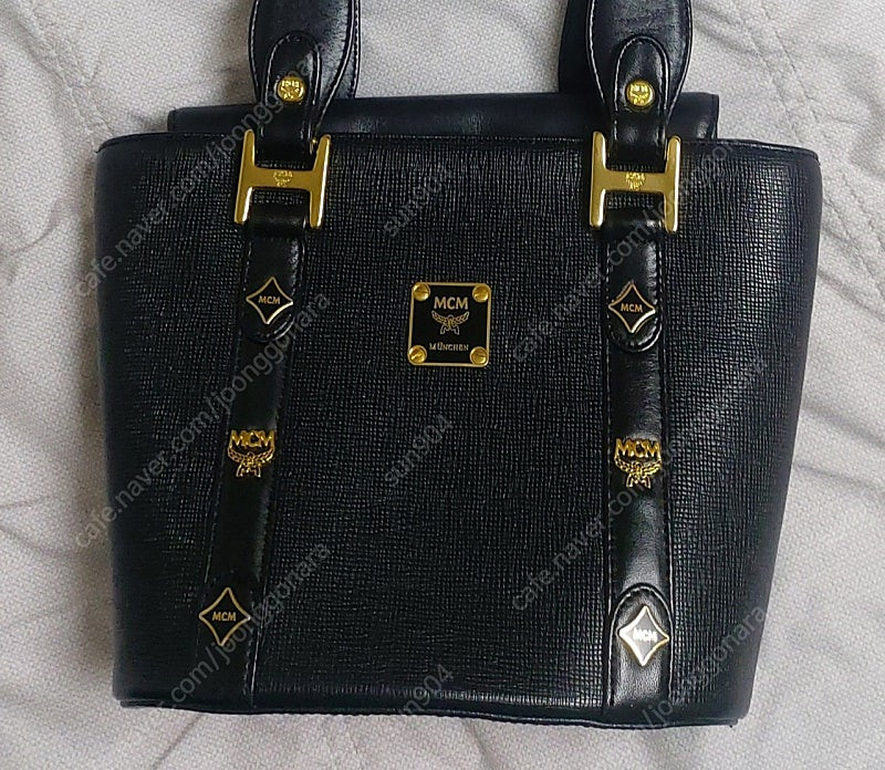 MCM가방 토트백 블랙소가죽백 성주택있음--1