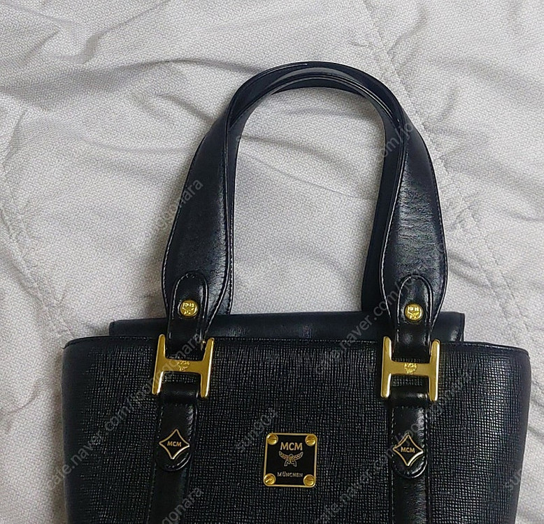 MCM가방 토트백 블랙소가죽백 성주택있음--2