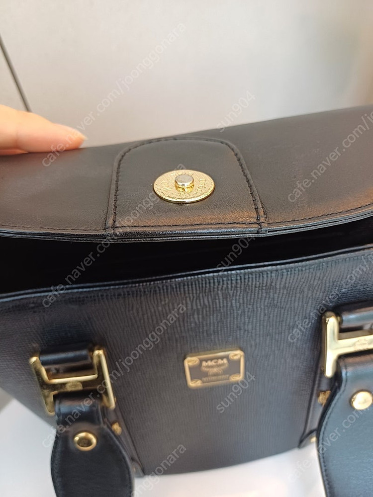 MCM가방 토트백 블랙소가죽백 성주택있음--6