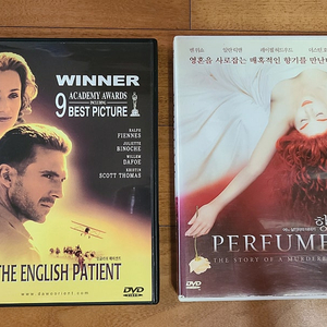 영화 DVD 2종 일괄 잉글리쉬페이션트 향수