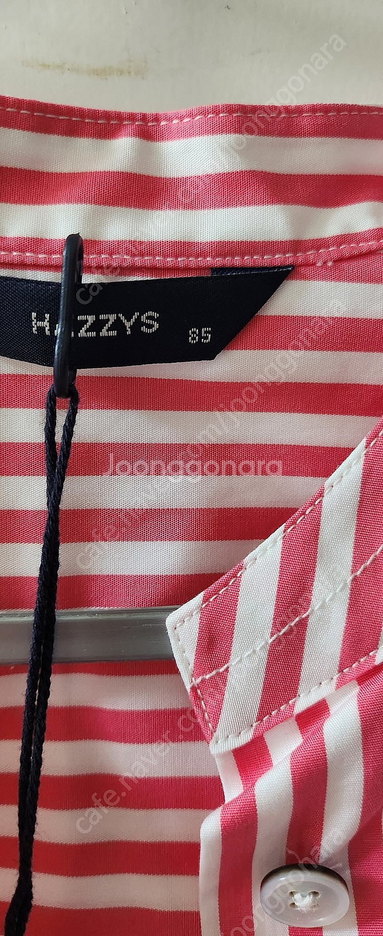 Hazzys 스트라이프 셔츠 원피스 새상품--6