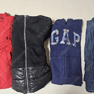 폴로 누빔 패딩 블루독 베네통 gap외투 일괄 남아 130전후
