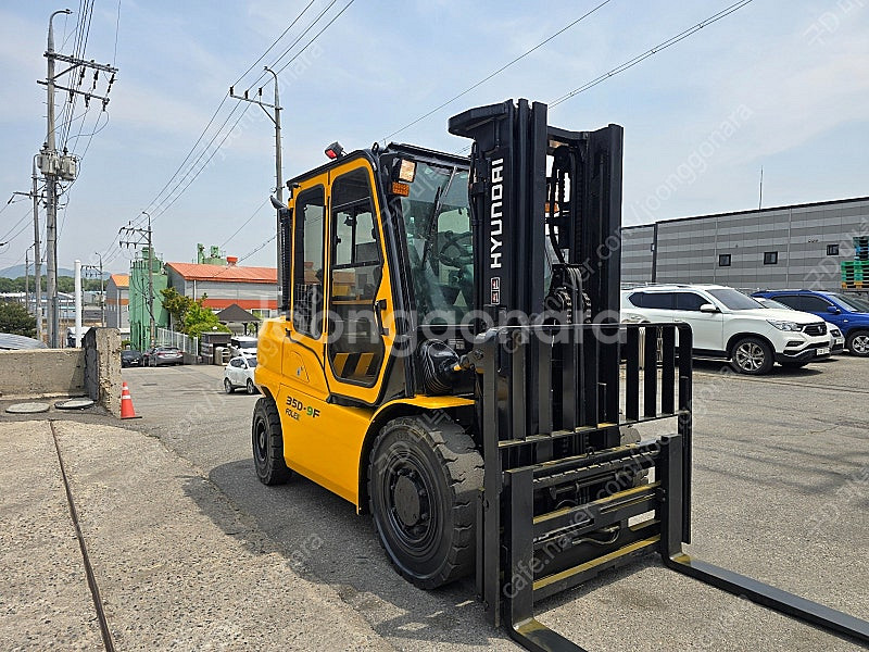 [준신차급] 현대 FOREX 35D-9F 3단마스트+풀옵션 컨테이너 전용 장비--6