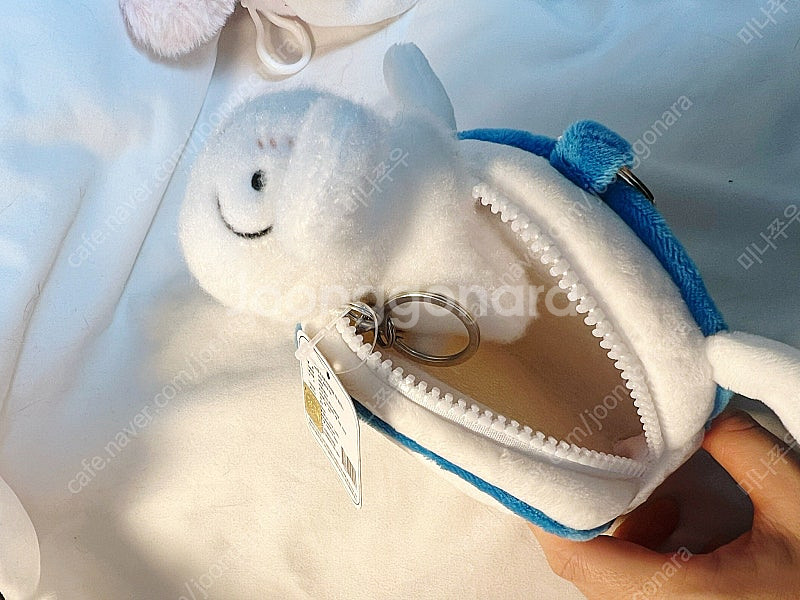 흰둥이 파우치 흰둥이 키링--2