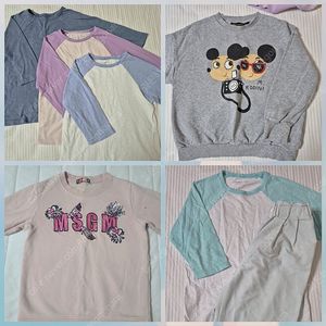여아120 미니로디니 스웻.칠부티.긴팔티셔츠 일괄(2만원 - 바지.티 덤)