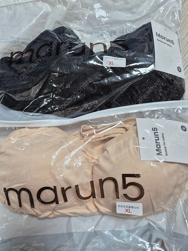 마른파이브 marun5 모달 브라캡 나시탑 XL사이즈 2개일괄 반값택포 이미지