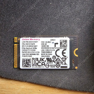 리전고 추출 2242 ssd 512기가