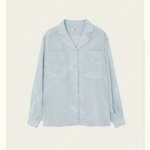 ribbonbit 리본빛 Maze Pocket Blouse - Sky Blue