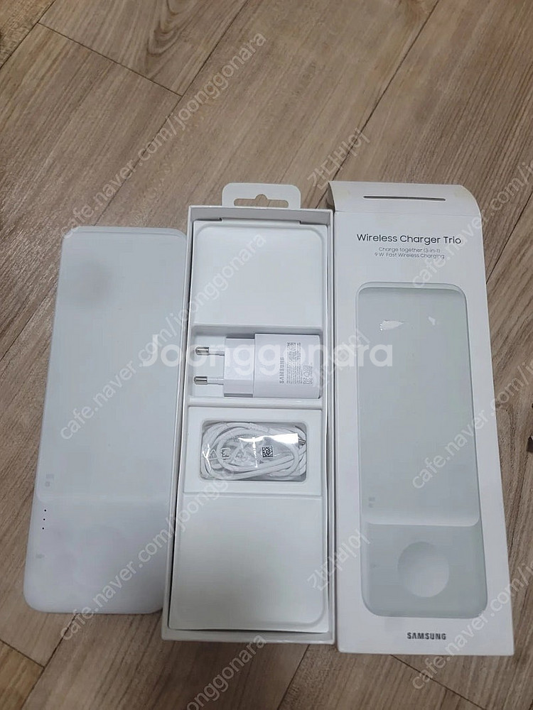삼성 3in1 트리오 무선충전기 P6300 개봉미사용--0