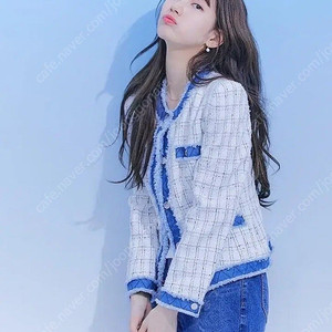 게스 트위드 자켓 수지 착용