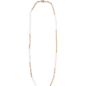지요 JIYO Saint Vintage Long Pearl Necklace