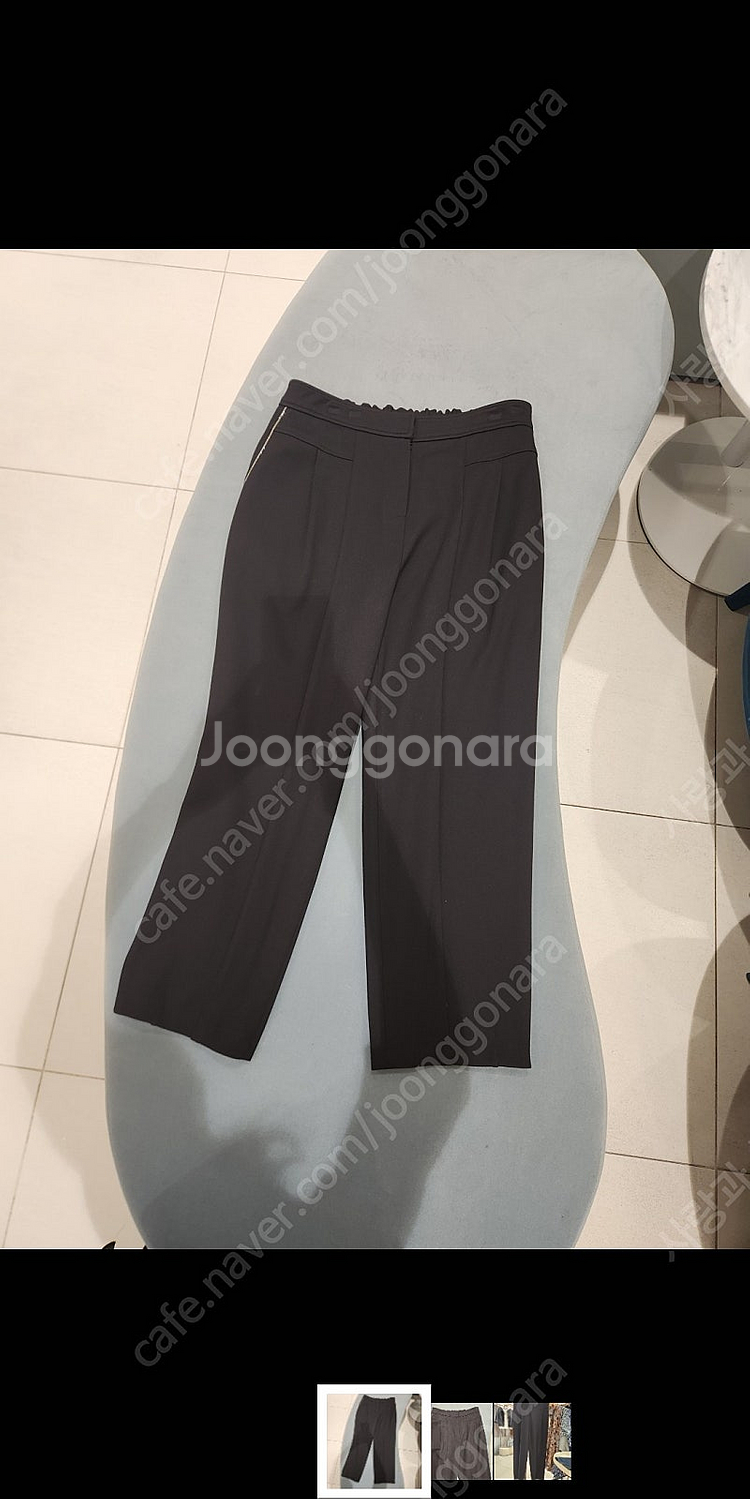 디루치아노 블랙 와이드 팬츠 77~88--1