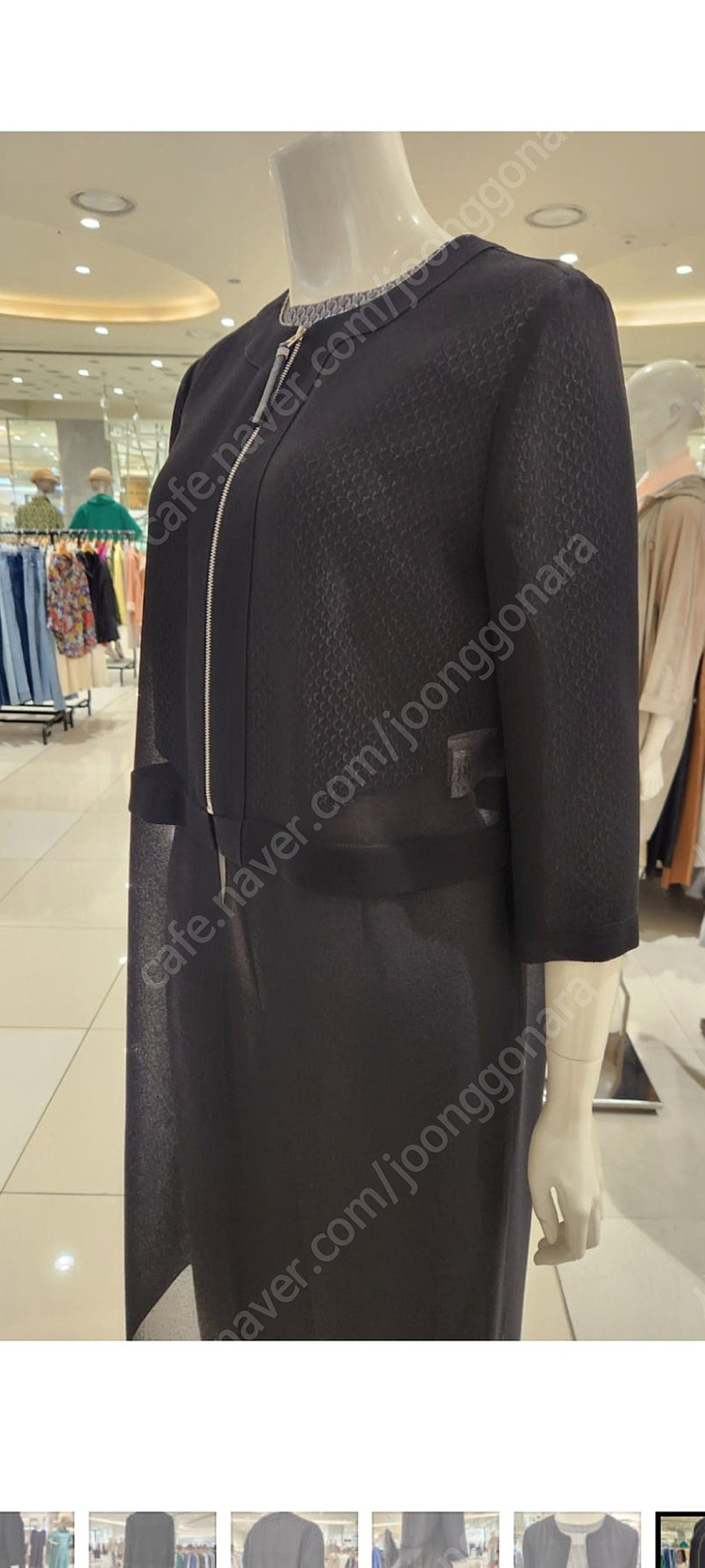 디루치아노 시스루 롱짚업 블라우스 77~88--3