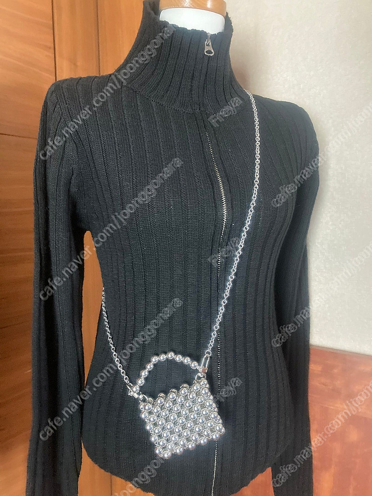 (새상품) 비즈 미니 체인크로스백(택포)--4