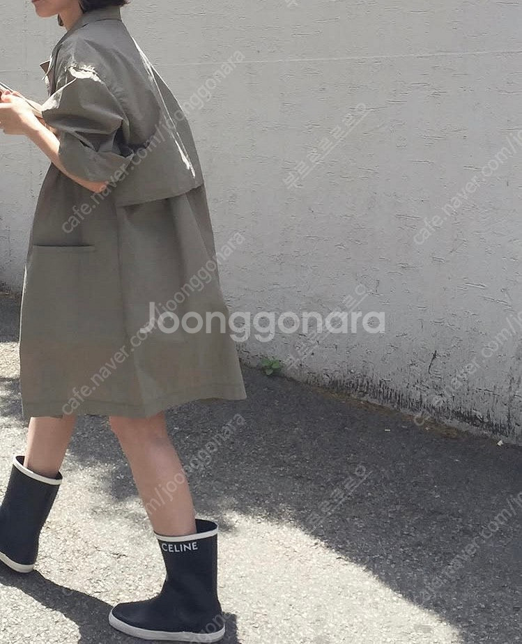 혜미마켓 포레스트 간절기 트렌치코트(두번 착용)--1