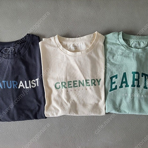 탑텐 키즈 칠부 티셔츠 3개
