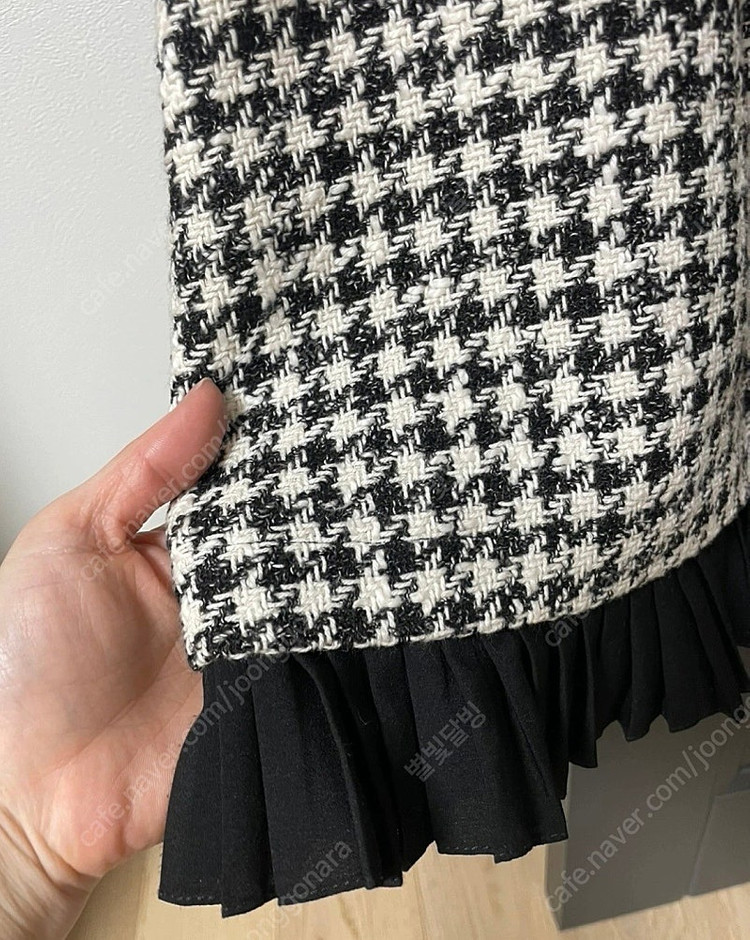 산드로 트위드 스커트 55사이즈--3