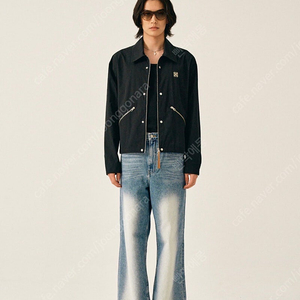 (새상품) 세터 브루클린 뉴트로 와이드 워시드 팬츠 라이트 블루